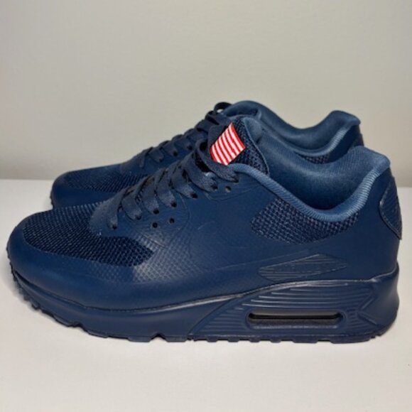 Nike Air Max 90 Hyperfuse QS "Independence Day" - Navy (Size 7) - Picture 4 of 5